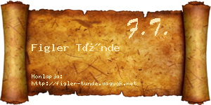 Figler Tünde névjegykártya