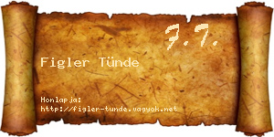 Figler Tünde névjegykártya
